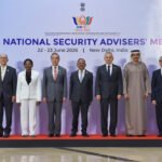 Senior security officials and strategic advisors attending a high-level security summit in New Delhi to discuss emerging security challenges.