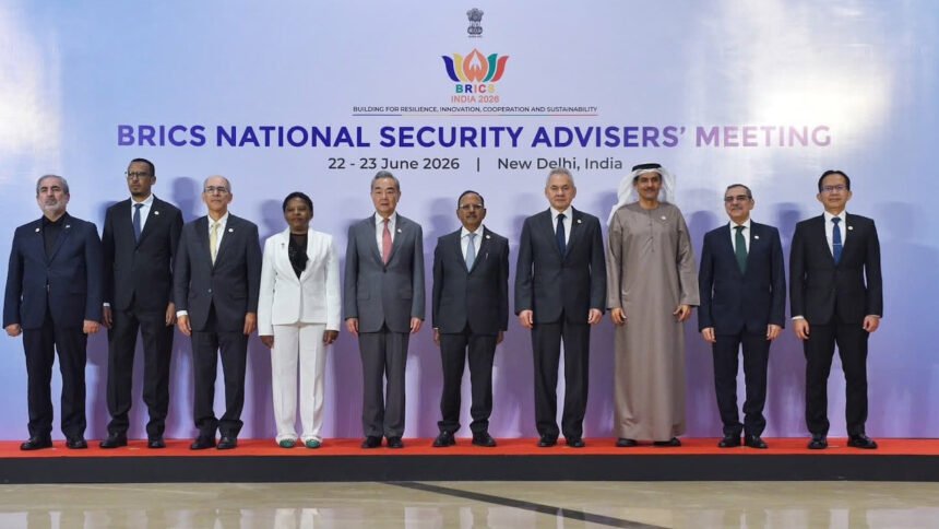 Senior security officials and strategic advisors attending a high-level security summit in New Delhi to discuss emerging security challenges.