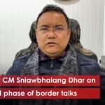 Meghalaya Deputy Chief Minister Sniawbhalang Dhar addresses the media while discussing the pending official communication from Assam on the reconstituted boundary panel.