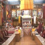 Monks, government officials, and residents participate in prayer ceremonies and cultural performances in Gangtok during the Dalai Lama's 91st birthday celebrations.