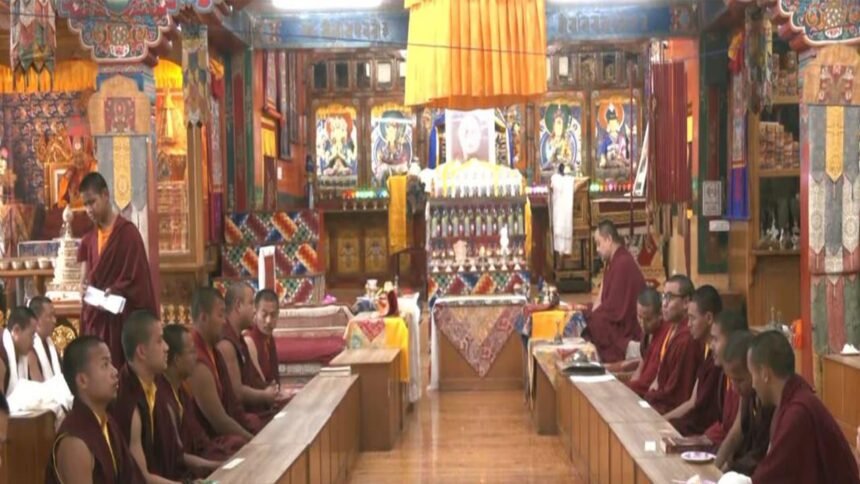 Monks, government officials, and residents participate in prayer ceremonies and cultural performances in Gangtok during the Dalai Lama's 91st birthday celebrations.