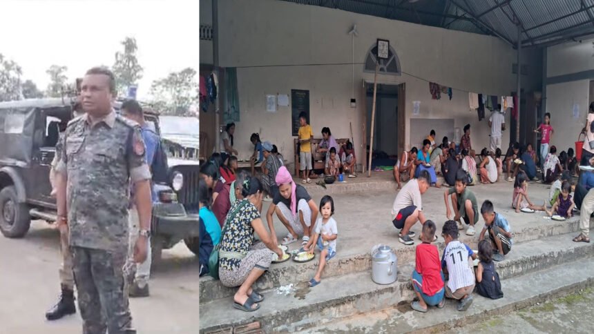 Security personnel conduct enhanced surveillance and patrol operations along Assam's border as authorities strengthen regional security measures.