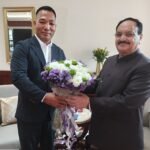 Nagaland Health Minister P. Paiwang Konyak addressing delegates during the Central Council of Health and Family Welfare conference in New Delhi.