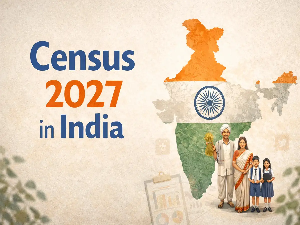 Citizens completing digital Census 2027 registration procedures while discussions continue regarding demographic trends and political representation.