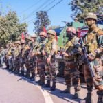 Security personnel conducting patrol operations in Northeast India as official data reports a major decline in insurgency-related violence.