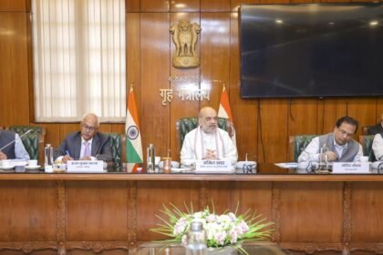 The Manipur CM virtual security meeting chaired by Union Home Minister Amit Shah and attended virtually by Chief Minister Y.