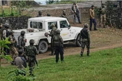 Combined security forces conduct coordinated operations and reportedly apprehend four suspected militants across Bishnupur district.