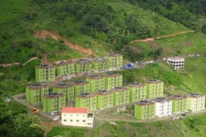 Researchers at Mizoram University examine construction materials in a laboratory after receiving a central grant to study landslide-resistant building technologies.