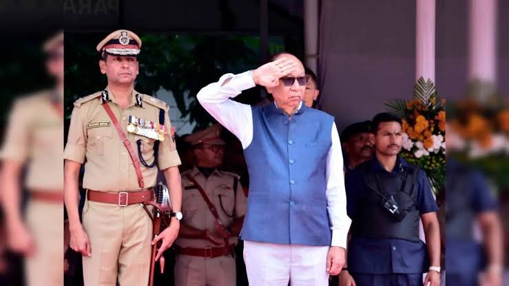 Manipur Chief Minister Yumnam Khemchand Singh and Deputy Chief Minister Nemcha Kipgen visit Kangpokpi for highway reopening discussions.