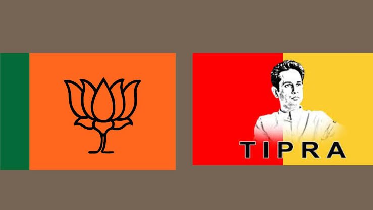 BJP and Tipra Motha leaders hold high-level discussions in Delhi amid reported coalition tensions ahead of Tripura's rural elections.
