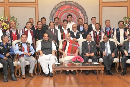 Civil society representatives and officials participate in a discussion on the Naga peace process, calling for faster progress toward a final agreement.
