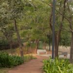 Residents enjoy newly opened open-air parks with walking paths, landscaped gardens, seating areas, and green spaces developed under the Aizawl Smart City project.