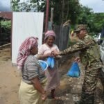 Indian Army soldier and his wife reportedly distribute 90 LPG cylinders to families affected by transportation difficulties in Manipur.