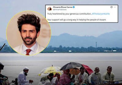 Bollywood actors reportedly provide financial support to regional flood relief kitchens serving communities affected by flooding.