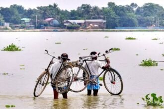 Rainfall data shows a sharp contrast between Assam's statewide monsoon deficit and an extreme localised surge in Upper Assam.