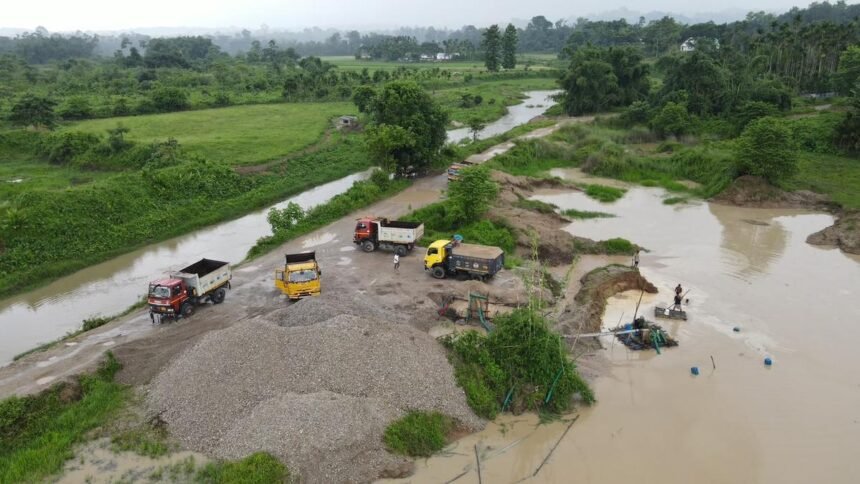 Officials review alleged illegal mining and deforestation along the Assam-Nagaland border amid escalating legal objections.