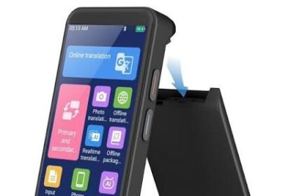 A smartphone displays a newly launched English-to-Mizo digital translator app developed by a local technology group, showcasing bilingual translation features.