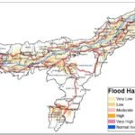 Disaster management officials review GIS flood-risk classifications after severely affected Assam districts were historically rated as low risk.