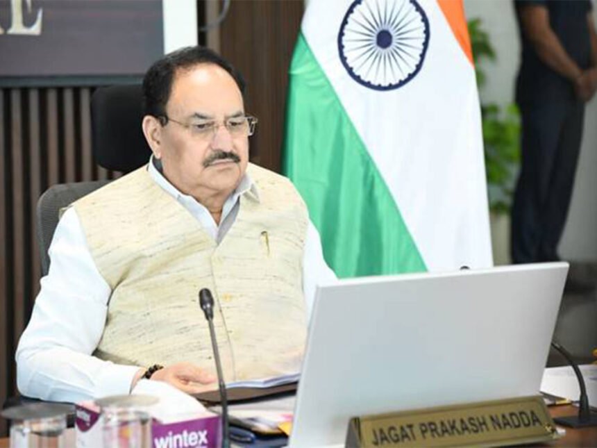 Union Health Minister J.P. Nadda reportedly reviews emergency containment preparedness with medical boards in Guwahati.