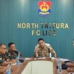 North Tripura district and police authorities coordinate joint patrols to maintain law and order during sensitive border talks.
