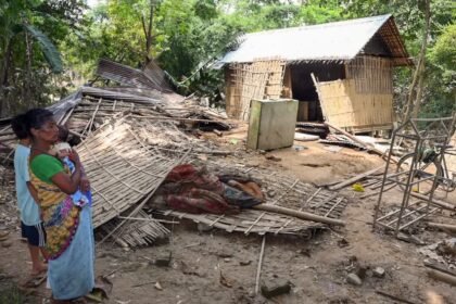 Extensive agricultural cropland in Assam remains submerged as flooding causes widespread damage to farming areas.