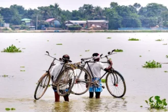 Rainfall data shows a sharp contrast between Assam's statewide monsoon deficit and an extreme localised surge in Upper Assam.