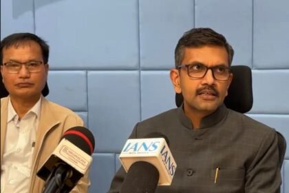 Meghalaya Chief Electoral Officer B.D.R. Tiwari reviews draft electoral rolls with political parties ahead of the September 4 inspection deadline.