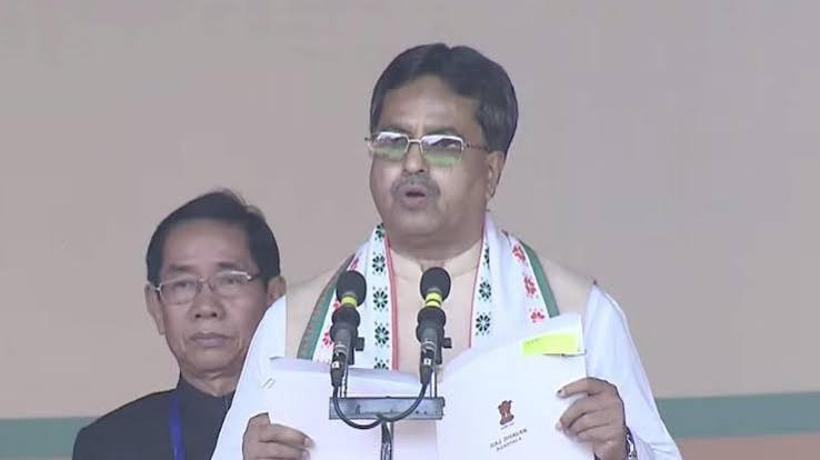 Tripura Chief Minister Manik Saha prepares for a Delhi visit amid BJP-Tipra Motha discussions ahead of Village Committee elections.