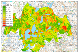 Airborne LiDAR sensors map dense forest terrain across Mimi and Hakkomute to support detailed landscape research.