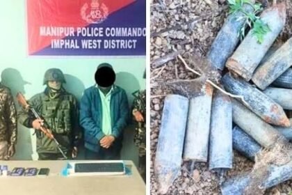 Security forces reportedly apprehend a 21-year-old suspected KYKL operative during an operation in Thamnapokpi, Manipur.