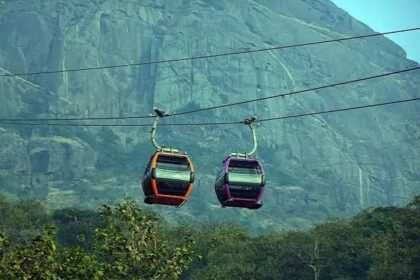 French technical experts inspect the proposed Shillong Peak ropeway project site as Meghalaya advances tourism infrastructure plans.