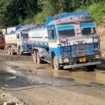 Public Works Department teams clear debris from the NH-2 highway in Kangpokpi, restoring road connectivity and ensuring safer travel during the monsoon season.