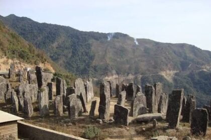 Ancient tribal monoliths stand in a traditional hill landscape as Manipur prepares legislation to strengthen the preservation and protection of its indigenous cultural heritage