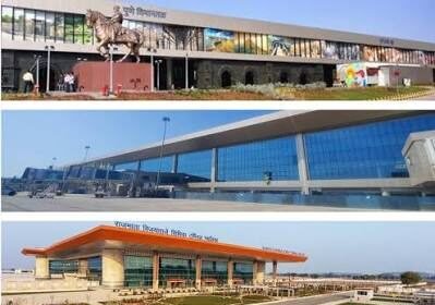 Survey teams conduct land assessment near Imphal International Airport as preparations for the airport expansion project approach completion.