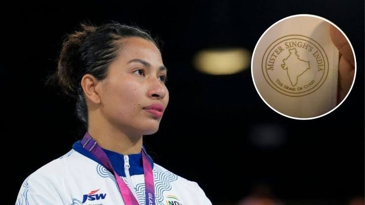 Olympic boxer Lovlina Borgohain raises concerns about the omission of Northeast India from a map displayed during a Commonwealth Games event.