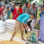 Temporary relief camps receive food-security support under PMGKAY for more than 21 lakh recorded beneficiaries.