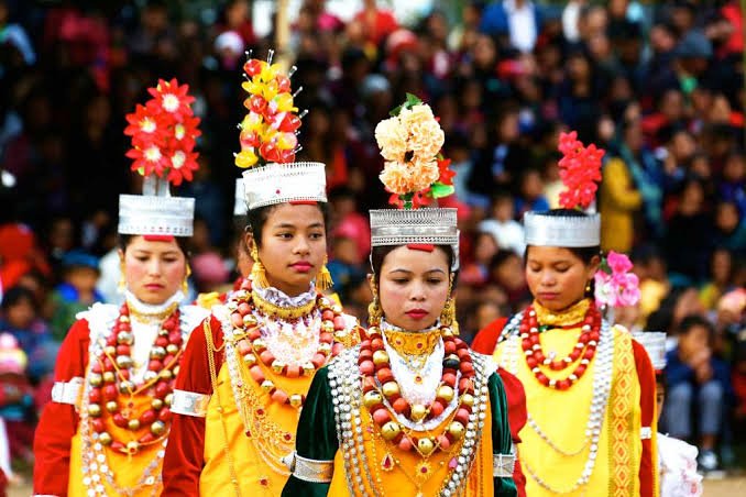 Khasi cultural performers and artisans participate in a heritage festival celebrating traditional music, crafts, and indigenous culture in Meghalaya