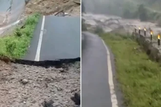 Road blockages and debris on the Koloriang route isolate Kurung Kumey district as emergency teams assess damage and plan restoration during the monsoon season.