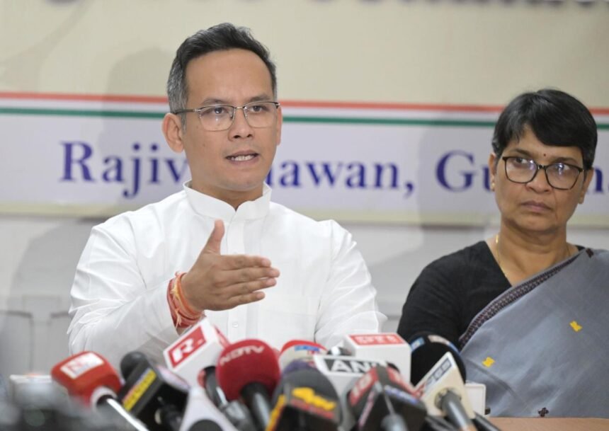 Congress leader Gaurav Gogoi engages with young supporters as opposition forces strengthen youth mobilization efforts in Assam.