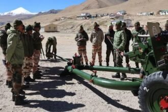 ITBP personnel conduct foot patrols across rugged high-altitude terrain along the Line of Actual Control to strengthen routine border surveillance and operational preparedness.