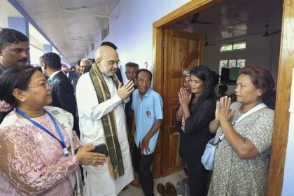 Community leaders participate in a peace committee meeting in Manipur as authorities report calm conditions and no major security incidents in the foothill areas.
