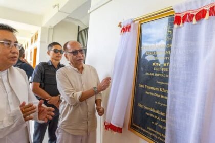 Minister Yumnam Khemchand Singh inaugurates the newly constructed DIET building in Imphal West, strengthening teacher training infrastructure in Manipur.