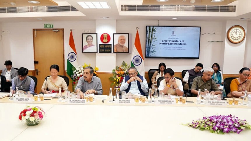 Northeast Chief Ministers participate in policy discussions focused on development priorities and strengthening human resource capacity across the region.