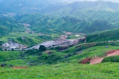 Hill landscapes in Meghalaya face stricter construction monitoring as authorities prepare action against unauthorized border-area developments.
