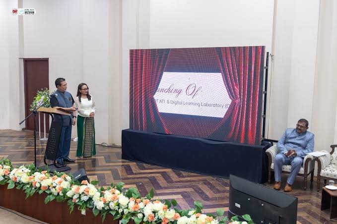 Mizoram Chief Minister Lalduhoma inaugurates the Smart ATI App, Smart Classroom and Digital Learning Laboratory at the Administrative Training Institute in Aizawl.