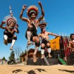 Nagaland officials prepare administrative and venue arrangements for the upcoming Hornbill Festival at Kisama.