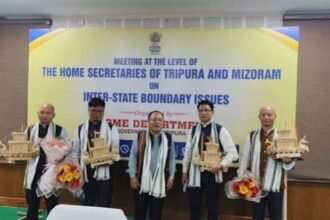 Senior officials from Tripura and Mizoram hold high-level talks in Agartala on maintaining peace and addressing the long-standing inter-state boundary dispute.