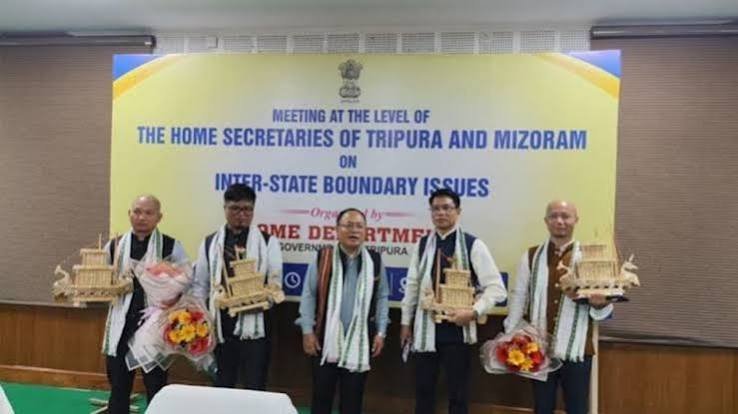 Senior officials from Tripura and Mizoram hold high-level talks in Agartala on maintaining peace and addressing the long-standing inter-state boundary dispute.
