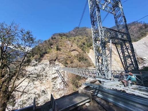 Reopened Chungthang-Lachen road near the restored Taramchu stretch in North Sikkim following months of connectivity disruption.