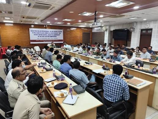 Tripura State Election Commission reviews the nomination process for the 2026 TTAADC Village Committee elections amid political allegations and reports of minor issues.